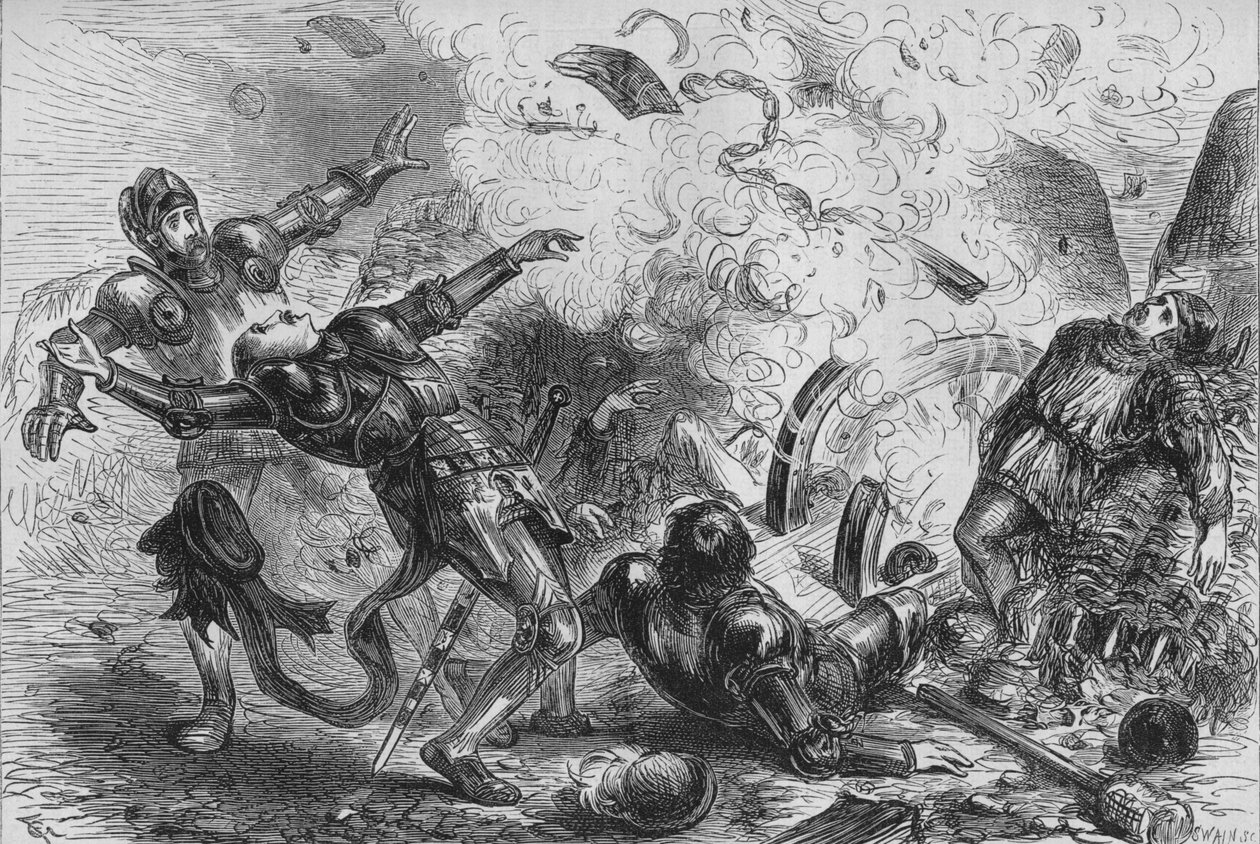 James IIs død. av Skottland, ca 1880 av Unbekannt