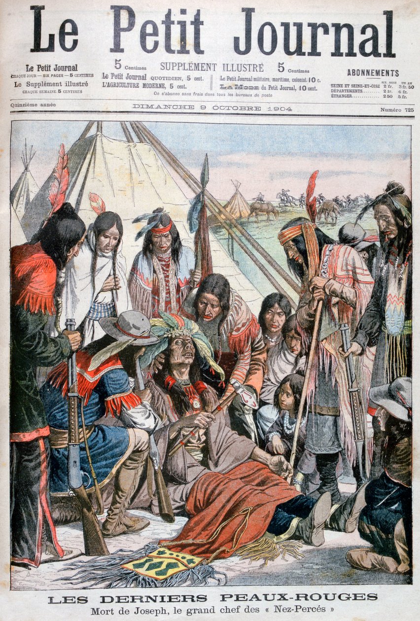 Død av Joseph, sjef for Nez-Perce, 1904 av Unbekannt