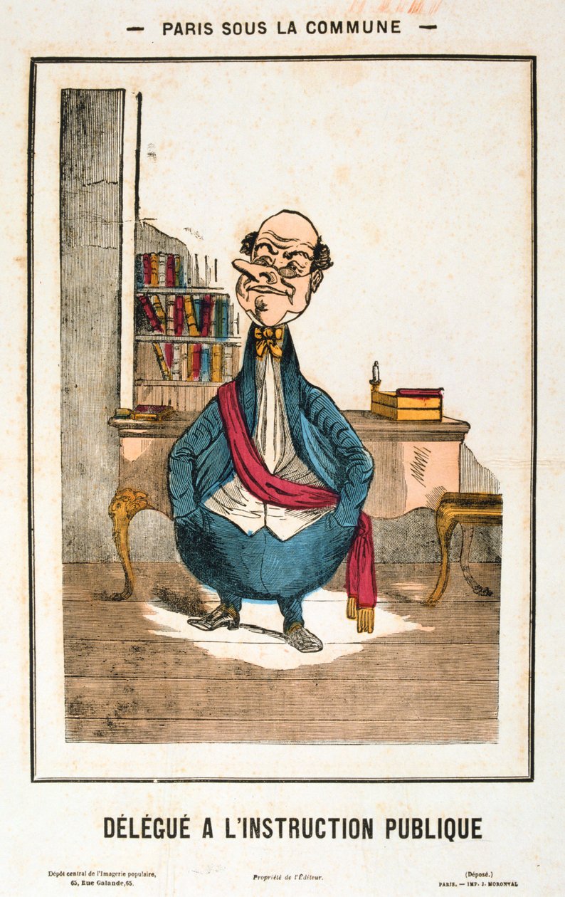 Delegat for offentlig instruksjon, Paris kommune, 1871 av Unbekannt