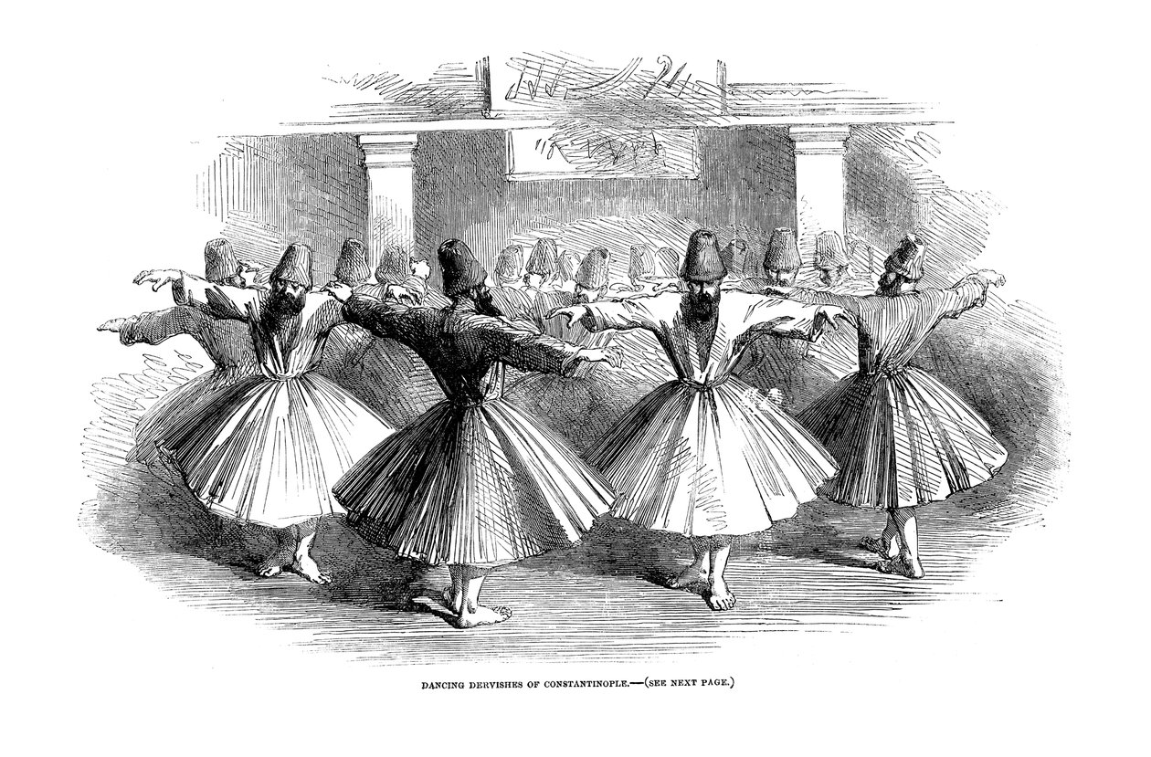 Dervisjer, Konstantinopel, Tyrkia, 1853 av Unbekannt