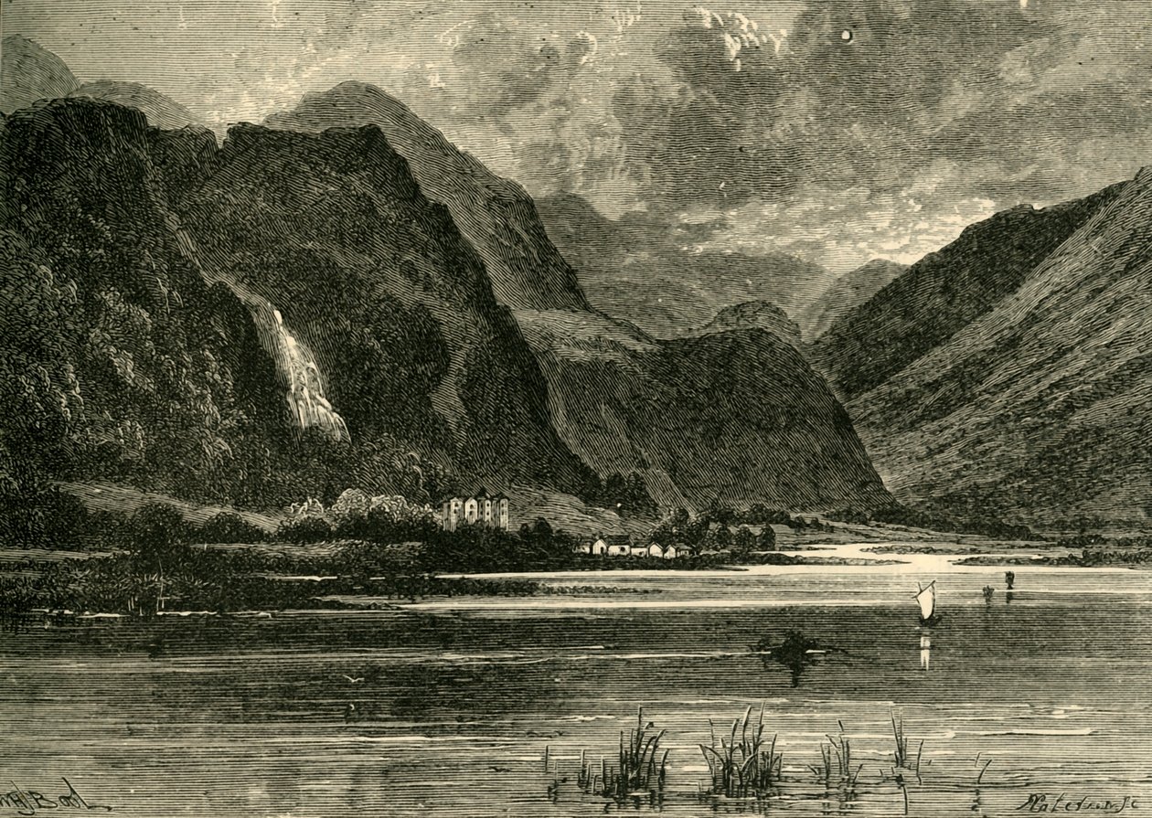 Derwentwater, Looking Towards Borrowdale, 1898. av Unbekannt
