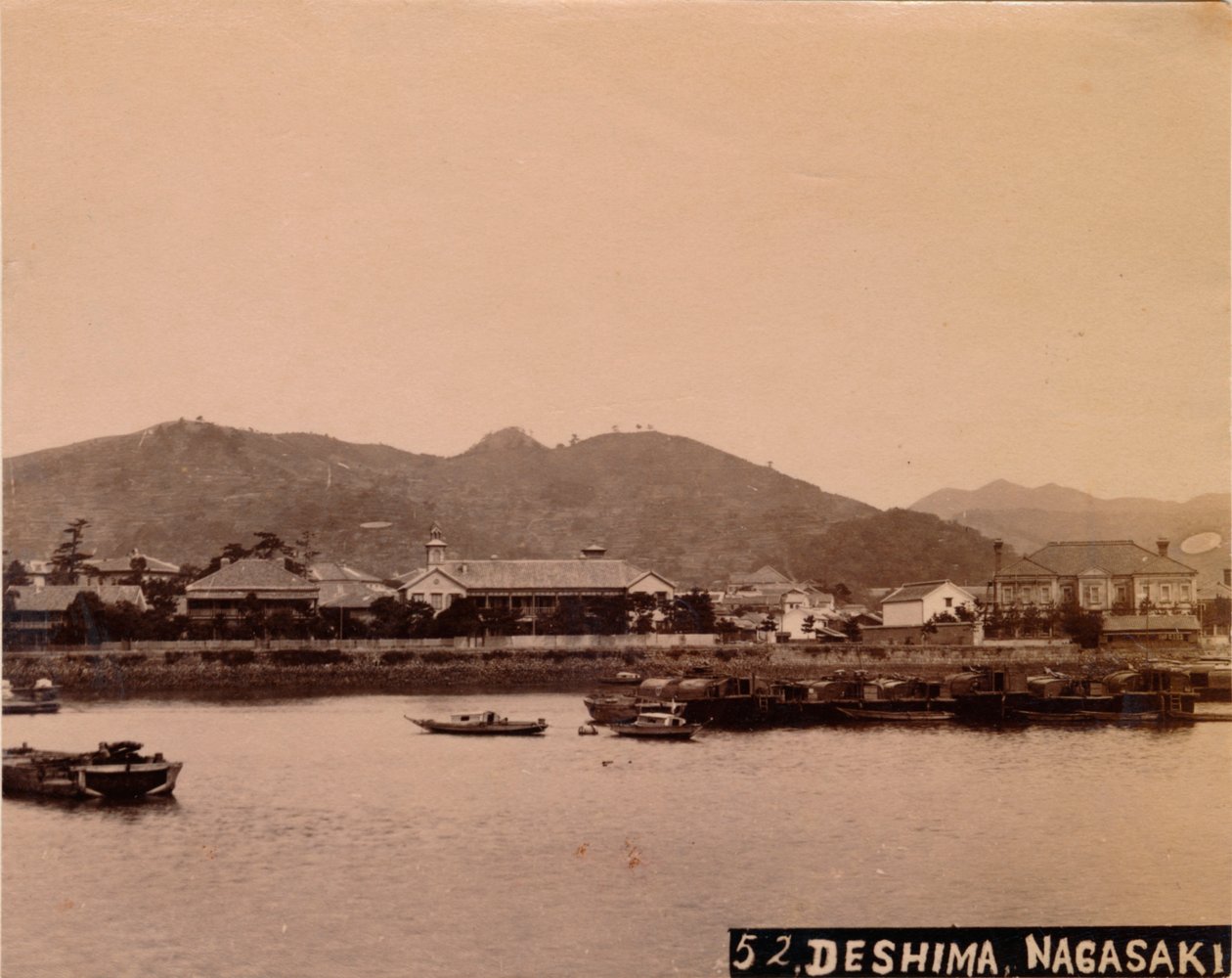 Deshima, Nagasaki, ca 1890-1900 av Unbekannt