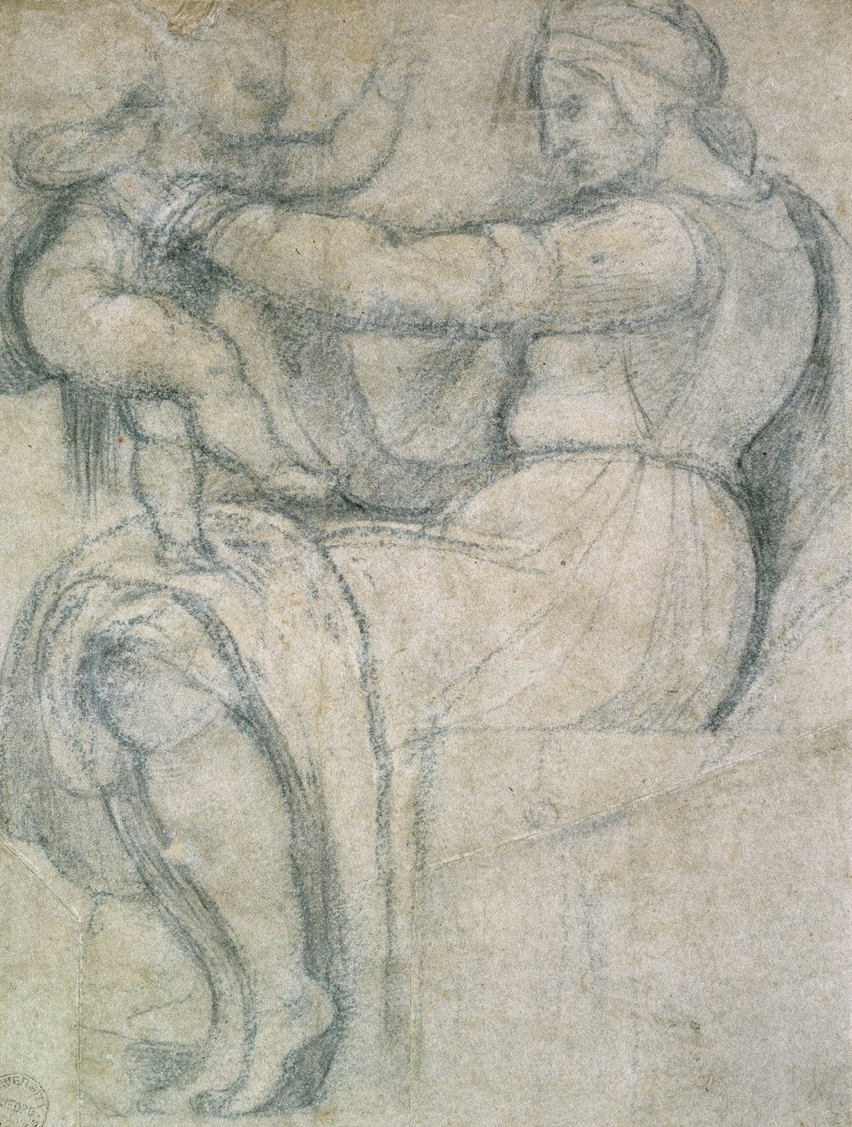 Detalj fra det sixtinske tak, 1508-1512 av Unbekannt
