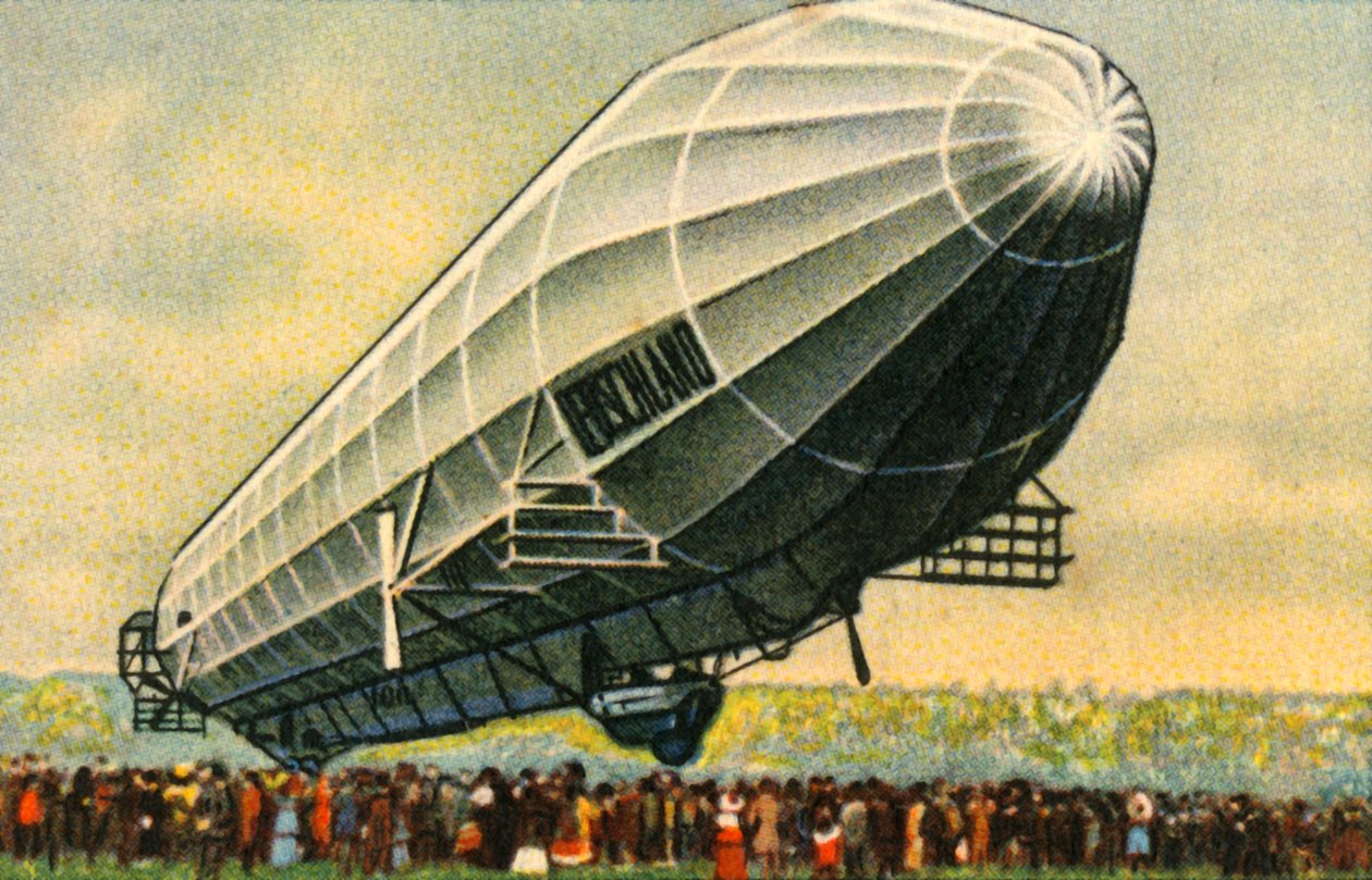 Tyskland LZ7 zeppelin, 1910, 1932. av Unbekannt