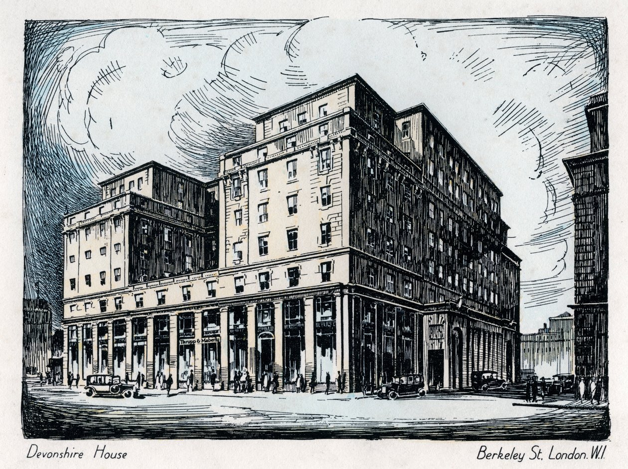 Devonshire House, Berkeley Street, London, c1910-1929 av Unbekannt