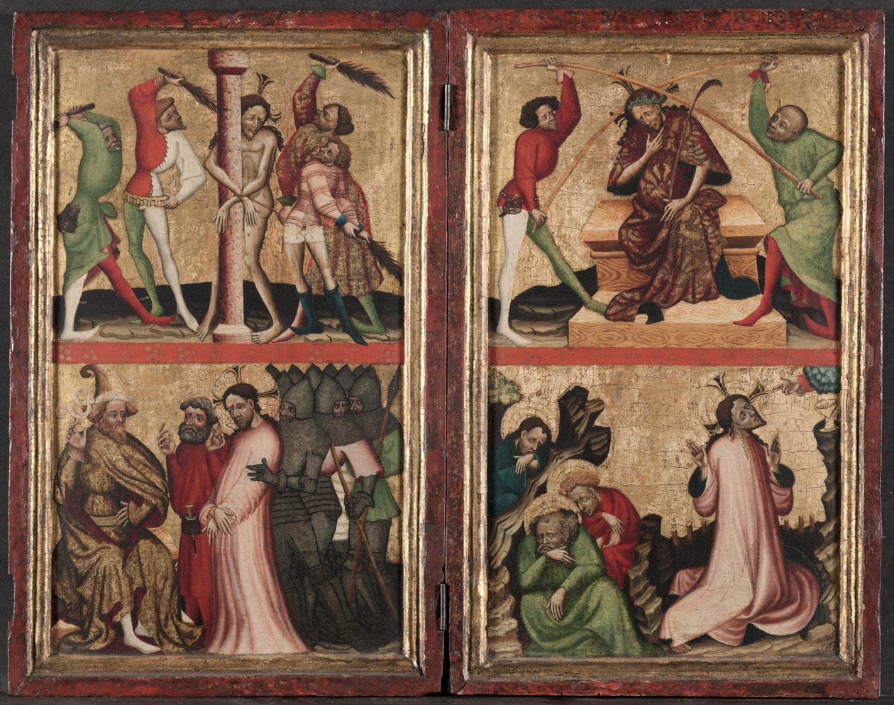 Diptyk med Kristi lidenskap, ca. 1400. av Unbekannt