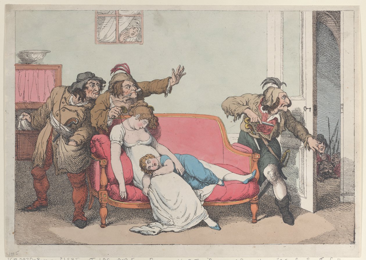 Disturbers of Domestic Happiness, ca. 1815., ca. 1815. av Unbekannt