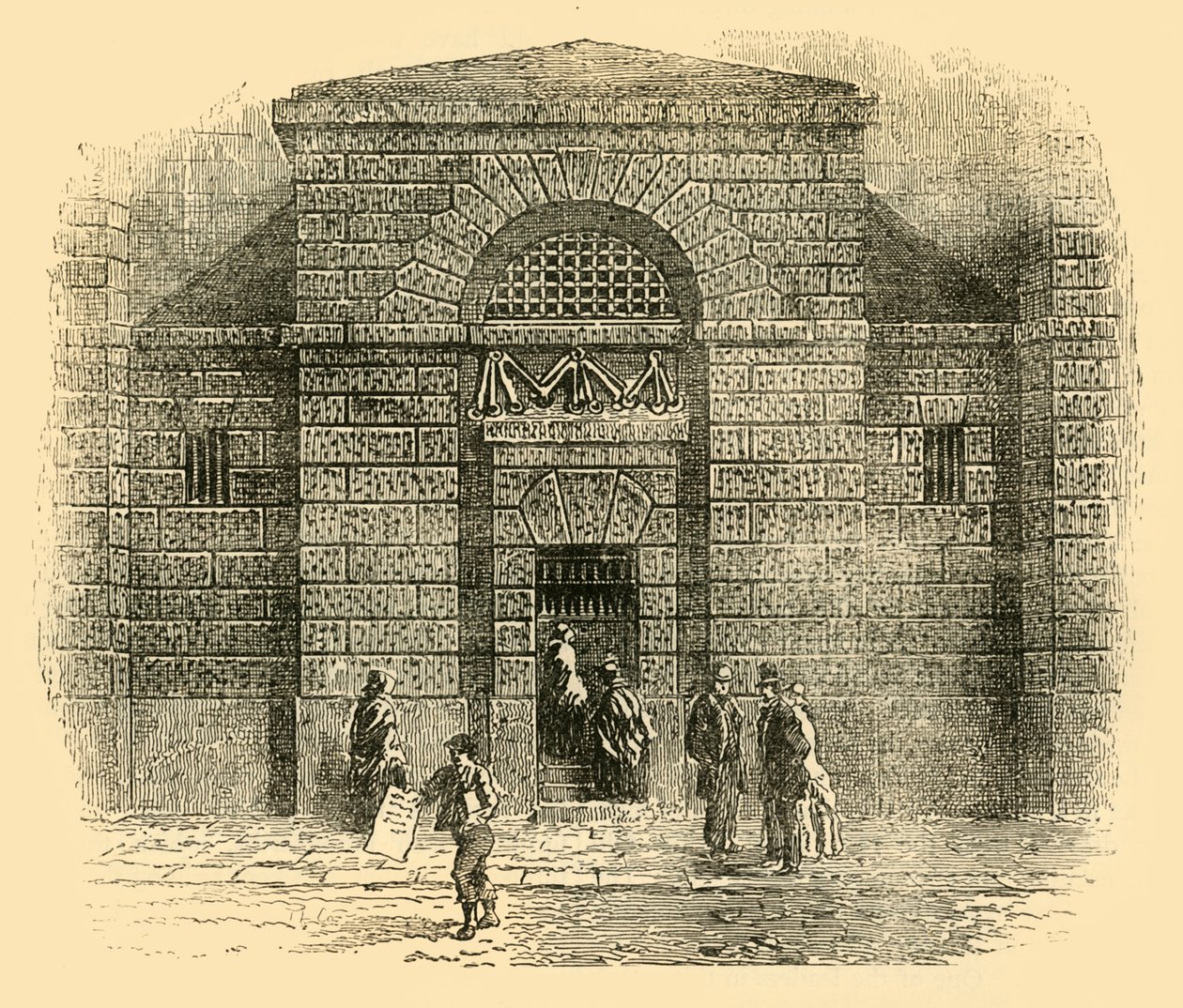 Dør til Newgate, c1872. av Unbekannt