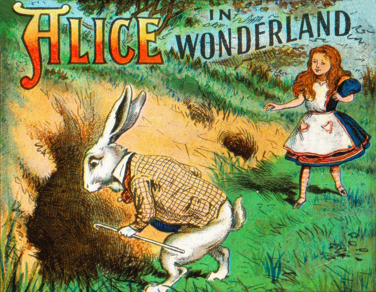 Down the Rabbit Hole, c1900. av Unbekannt