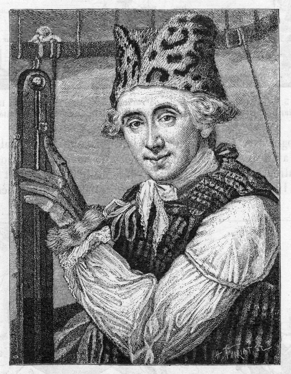 Dr John Jeffries, amerikansk ballongfarer, 1786 av Unbekannt