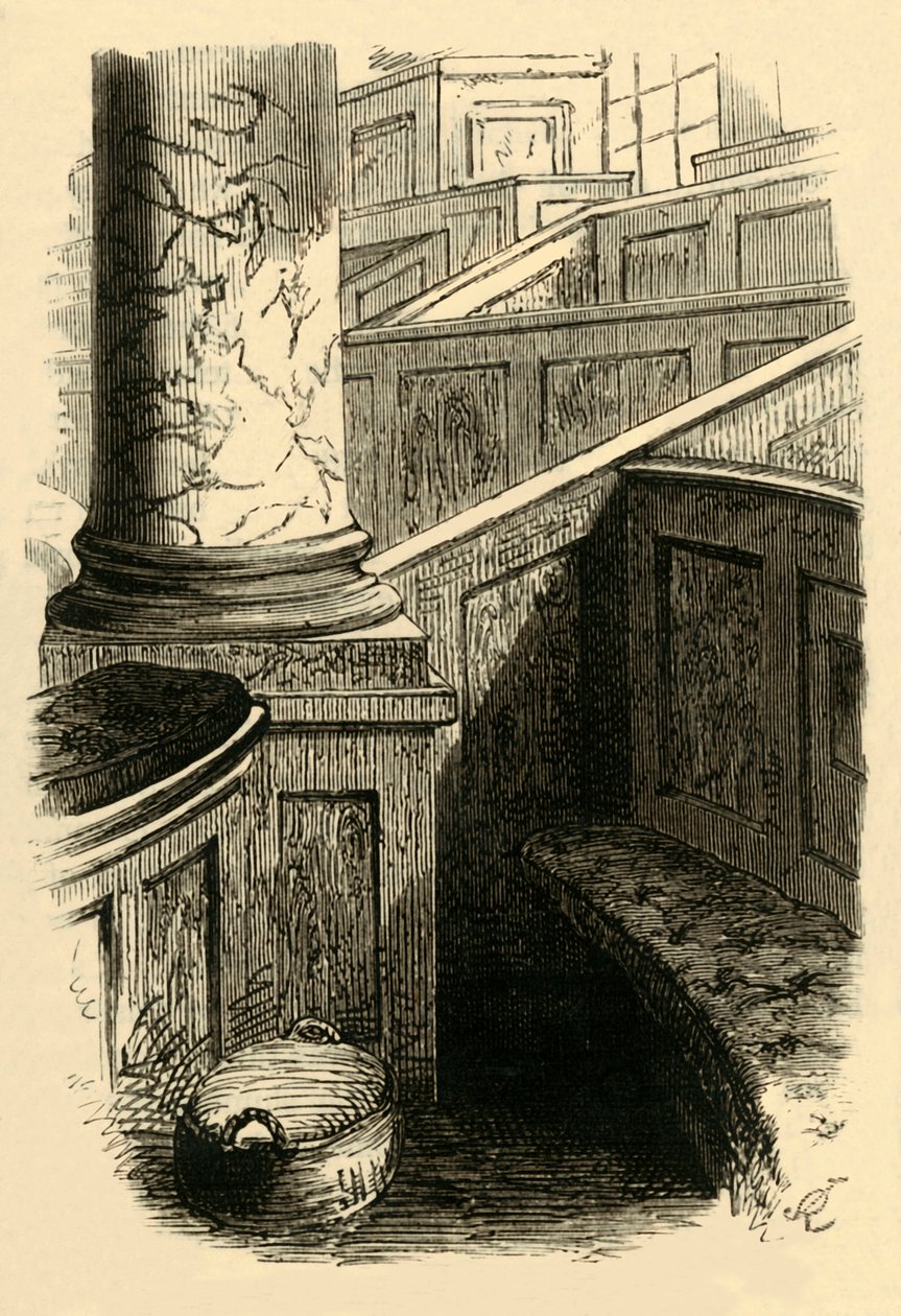 Dr. Johnsons Pew i St. Clements, 1881. av Unbekannt