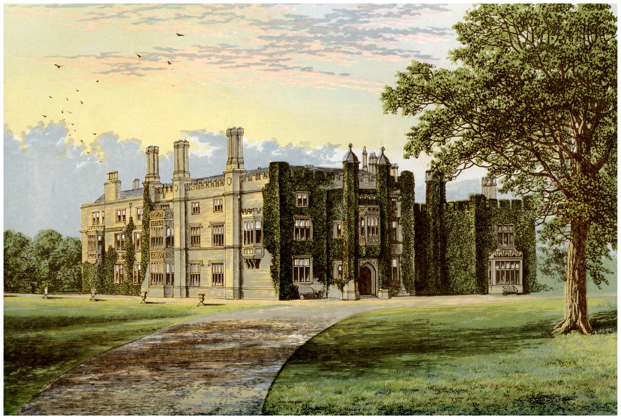 Drakelowe Hall, Derbyshire, hjemmet til Baronet Gresley, c1880 av Unbekannt