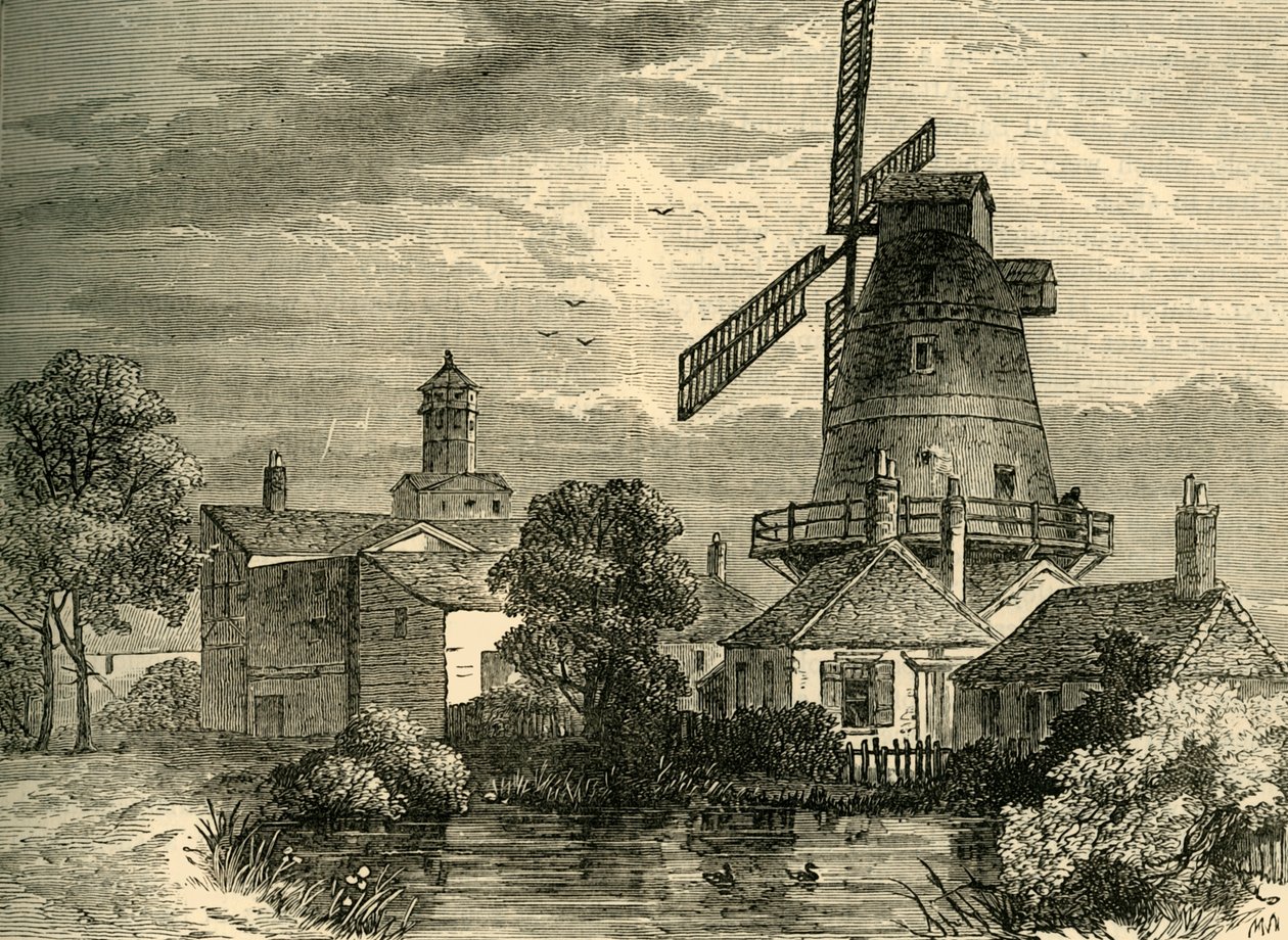 Drug Mill of the Apothecaries Company, c1878. av Unbekannt