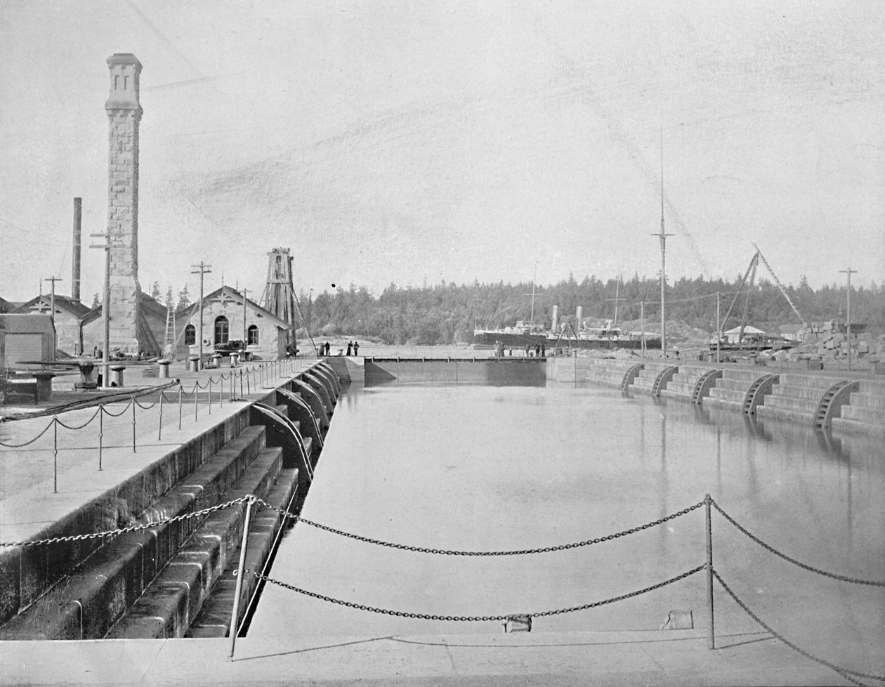 Dry Dock i Esquimalt, British Columbia, c1897. av Unbekannt