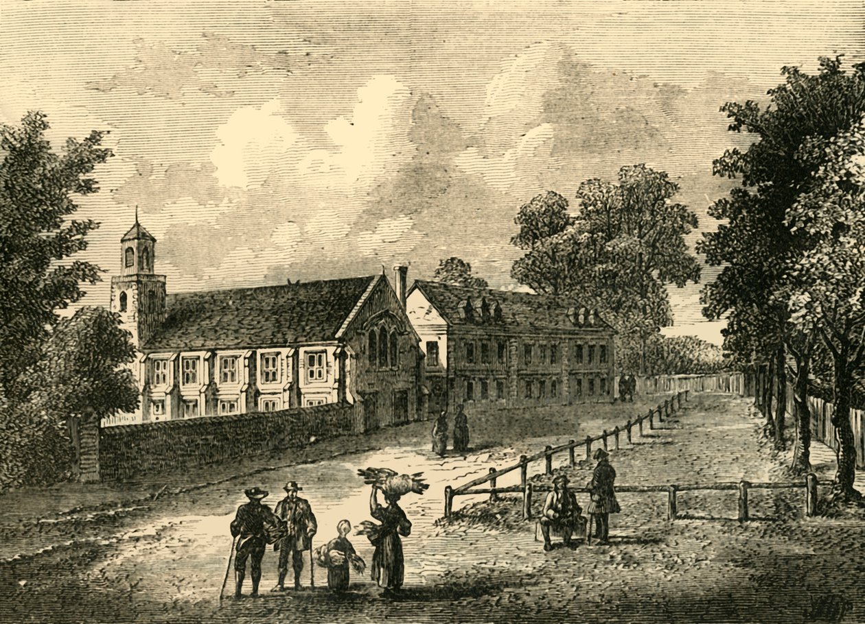 Dulwich College i 1750, c1878. av Unbekannt