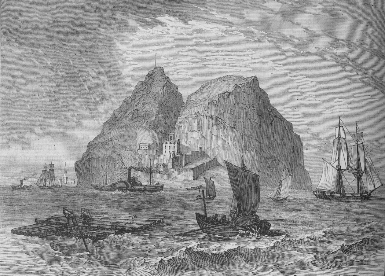 Dumbarton Castle, c1880 av Unbekannt