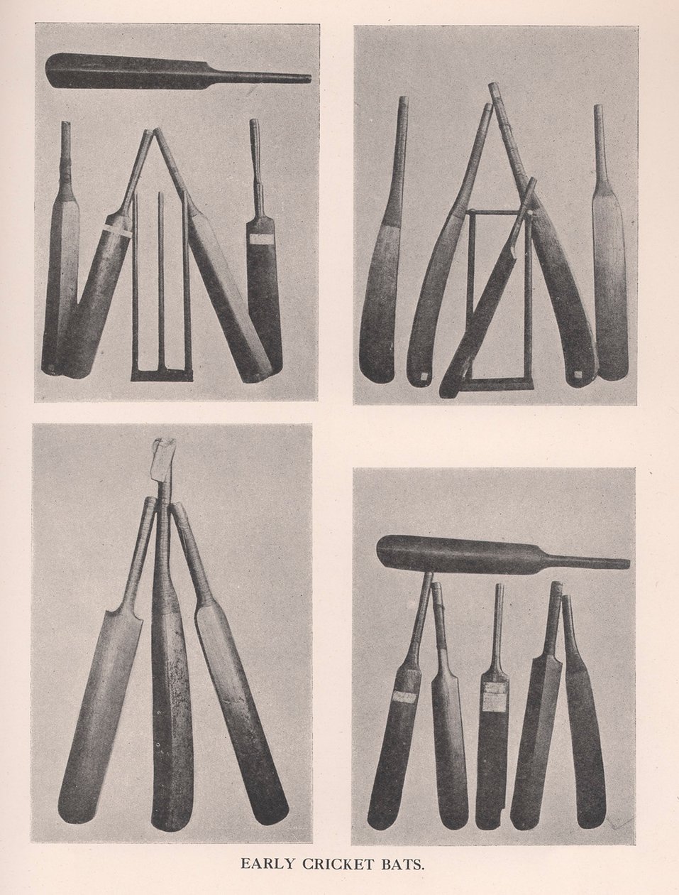 Tidlige cricket-flaggermus, 1912 av Unbekannt