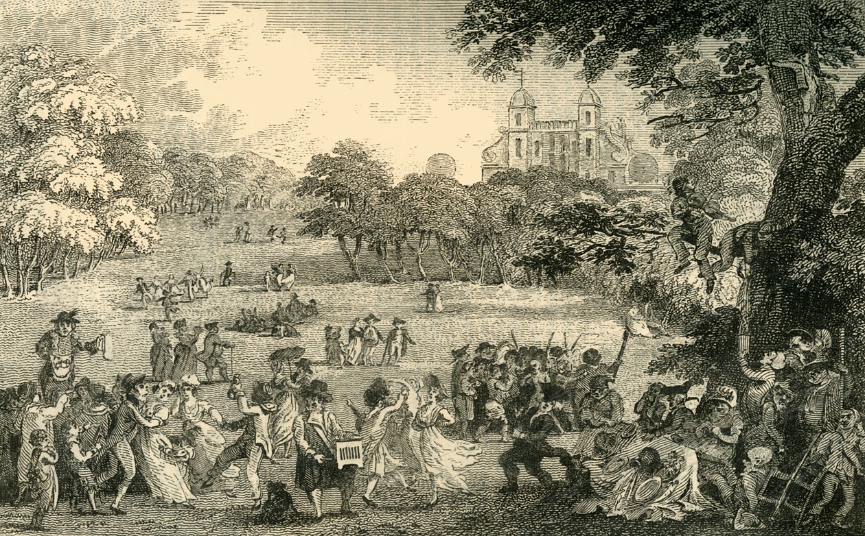 påskedag i Greenwich Park, c1878. av Unbekannt