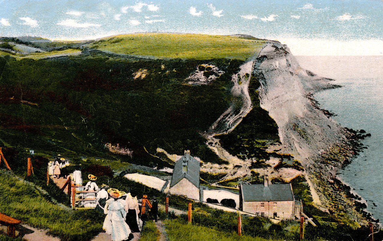 Ecclesbourne Cliff, Hastings, East Sussex, tidlig på 1900-tallet av Unbekannt