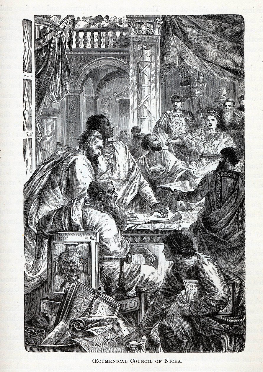Det økumeniske råd i Nicea, 1882 av Unbekannt