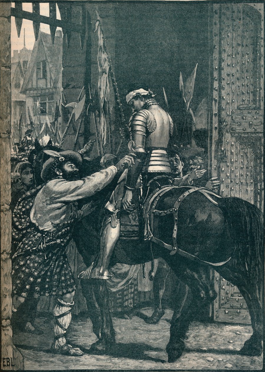 Edinburgh etter slaget ved Flodden, 1513 1905. av Unbekannt