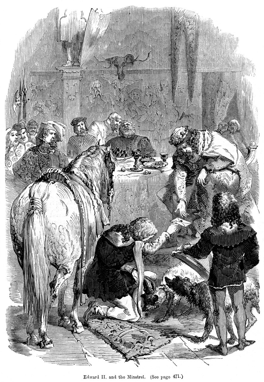 Edward II og minstrellen av Unbekannt