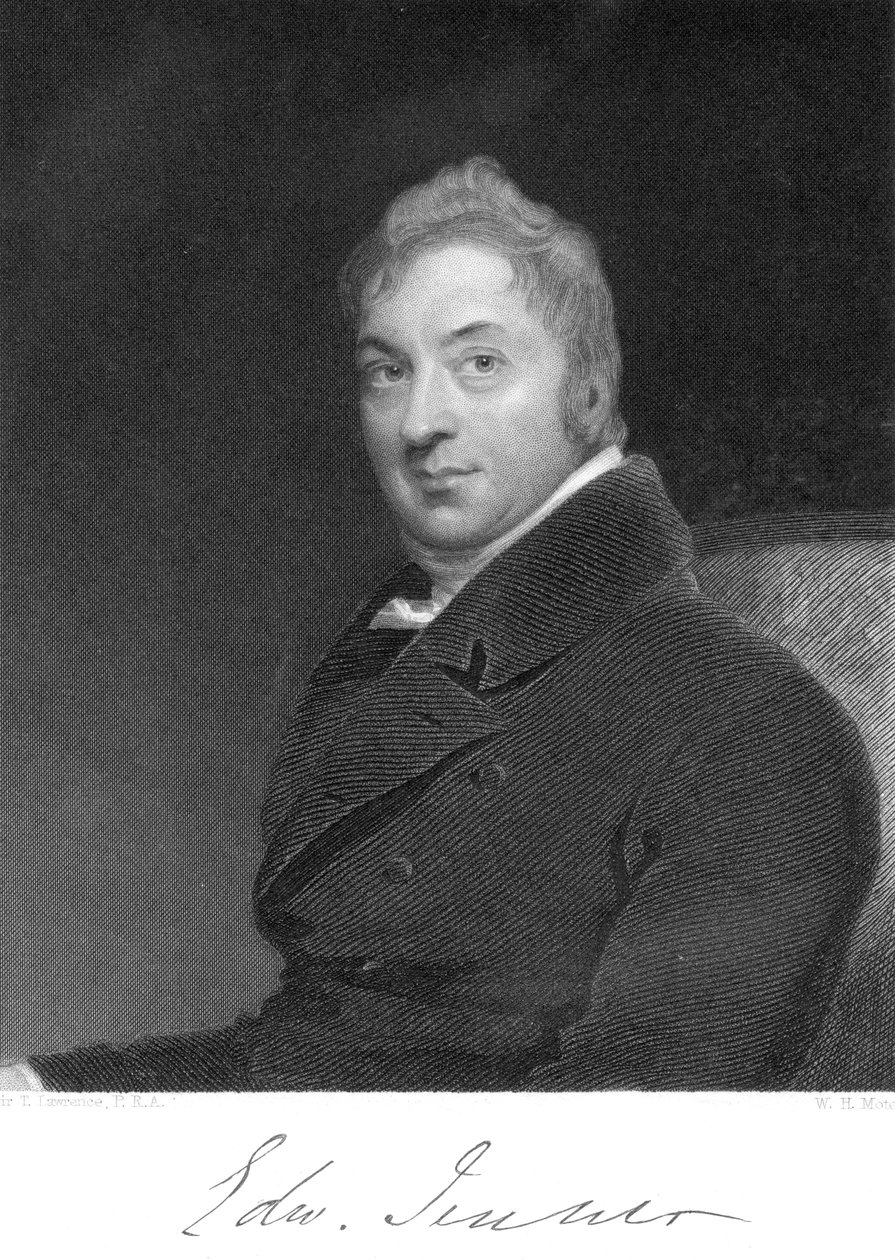 Edward Jenner , engelsk lege, 1800 av Unbekannt