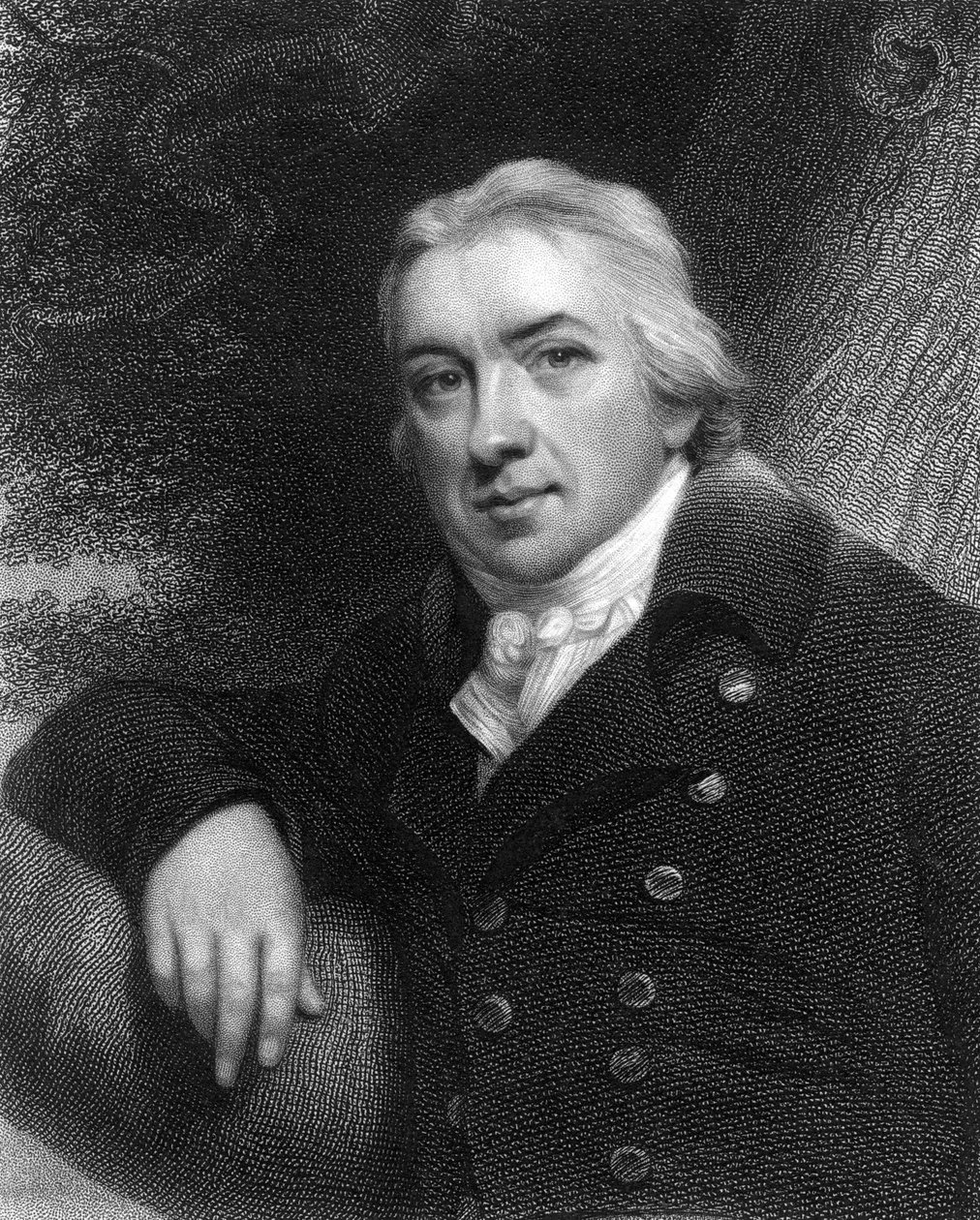 Edward Jenner , engelsk lege, 1837 av Unbekannt