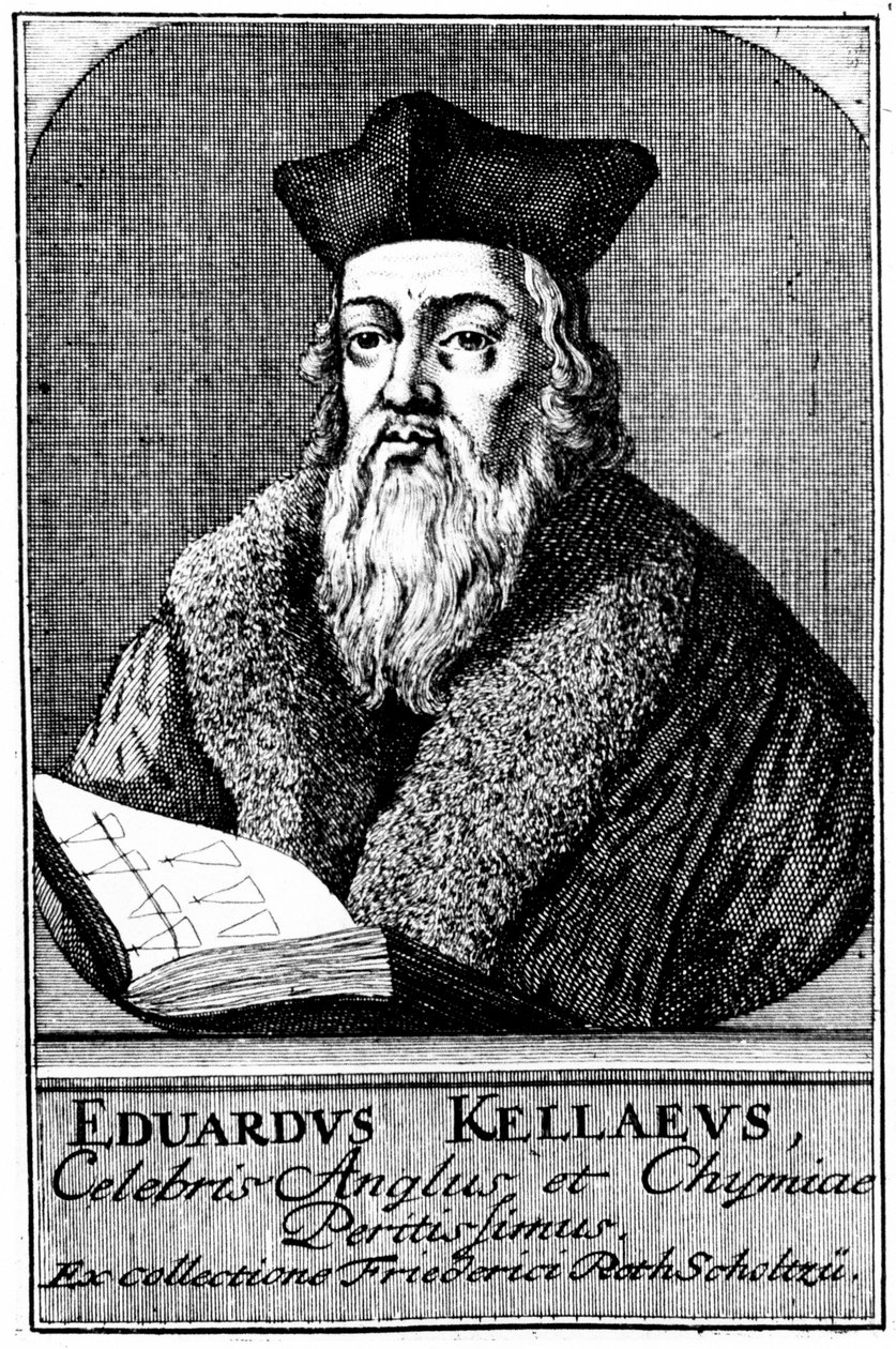 Edward Kelley, astrolog og alkymist, 1575 c1700 av Unbekannt