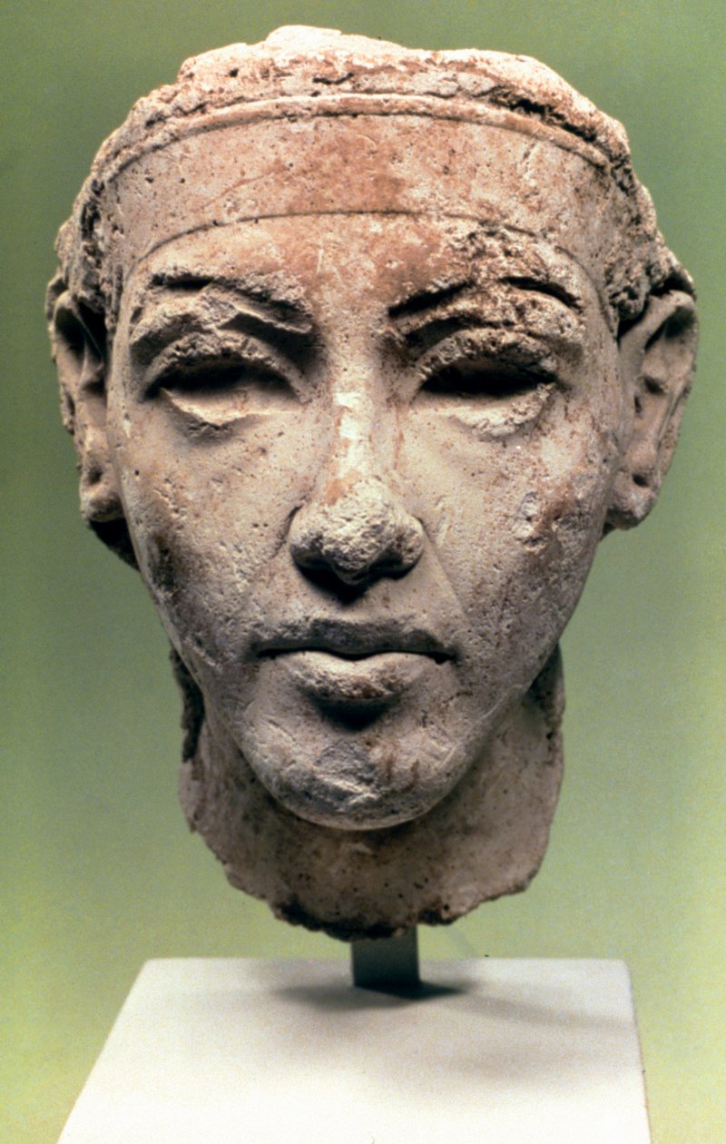 Egyptisk hode, Amarna-perioden, 1350 f.Kr av Unbekannt