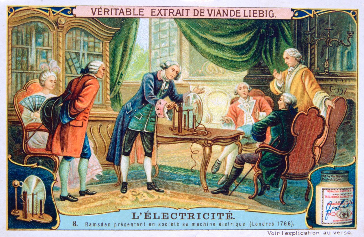Elektrisitetsdemonstrasjon, London, 1766, c1900 av Unbekannt