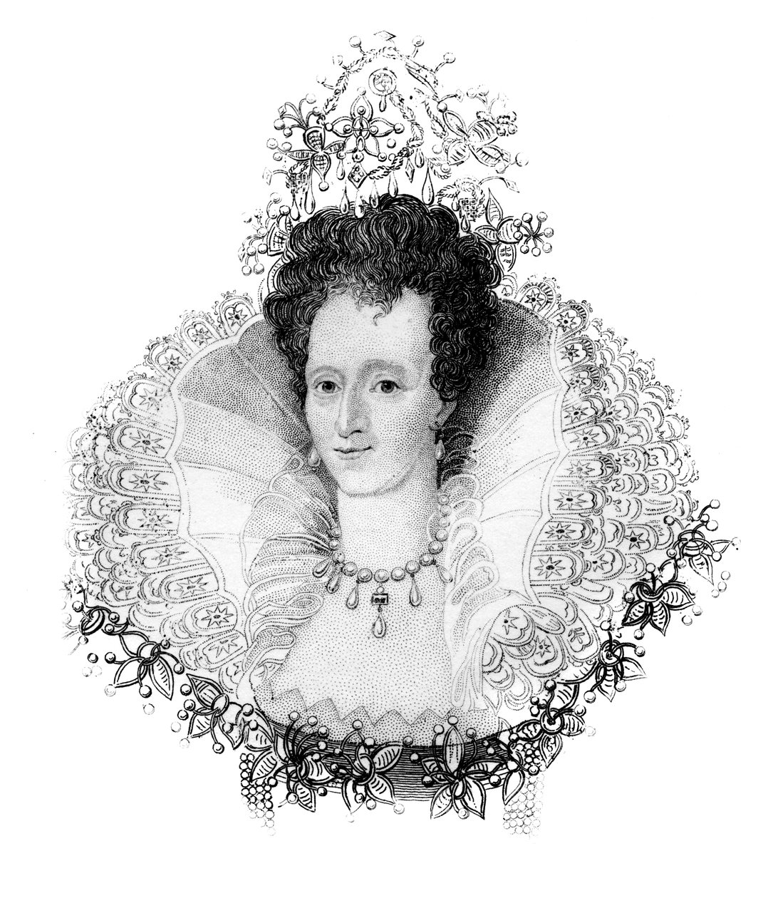 Elizabeth I, dronning av England, c1850 av Unbekannt