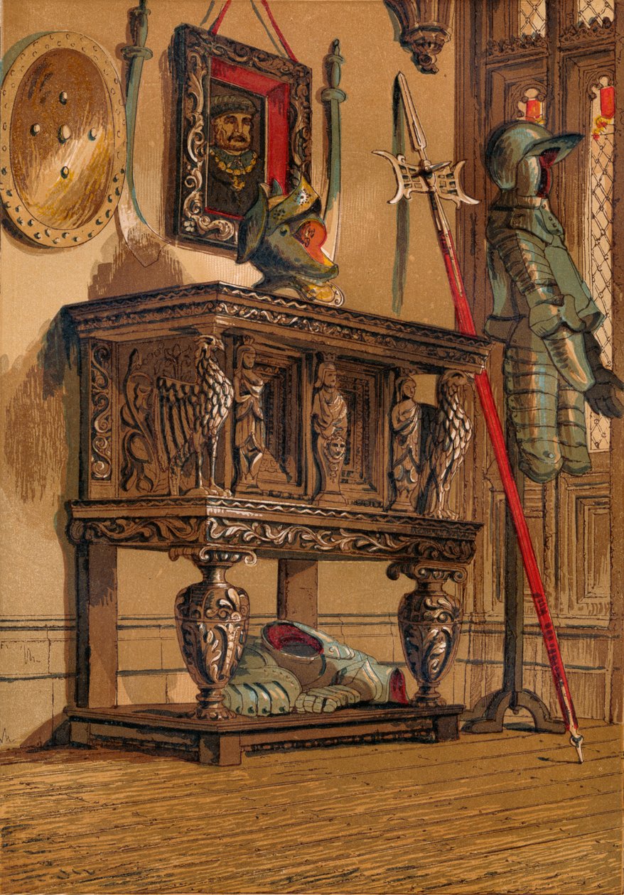 Elizabethansk skjenk eller domstolskap, c1845, 1864 av Unbekannt