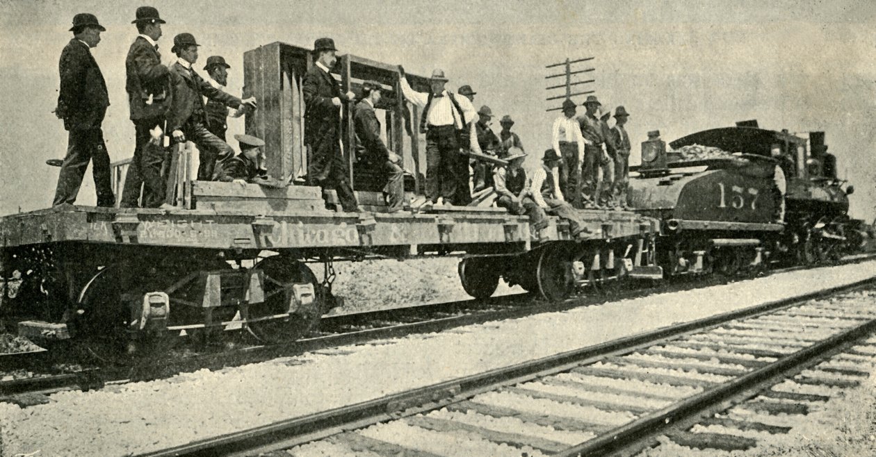 På vei til utendørsstudioet, 1901. av Unbekannt