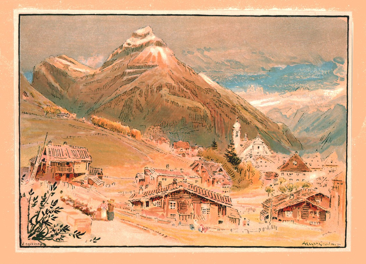 Engelberg, ca 1900. av Unbekannt