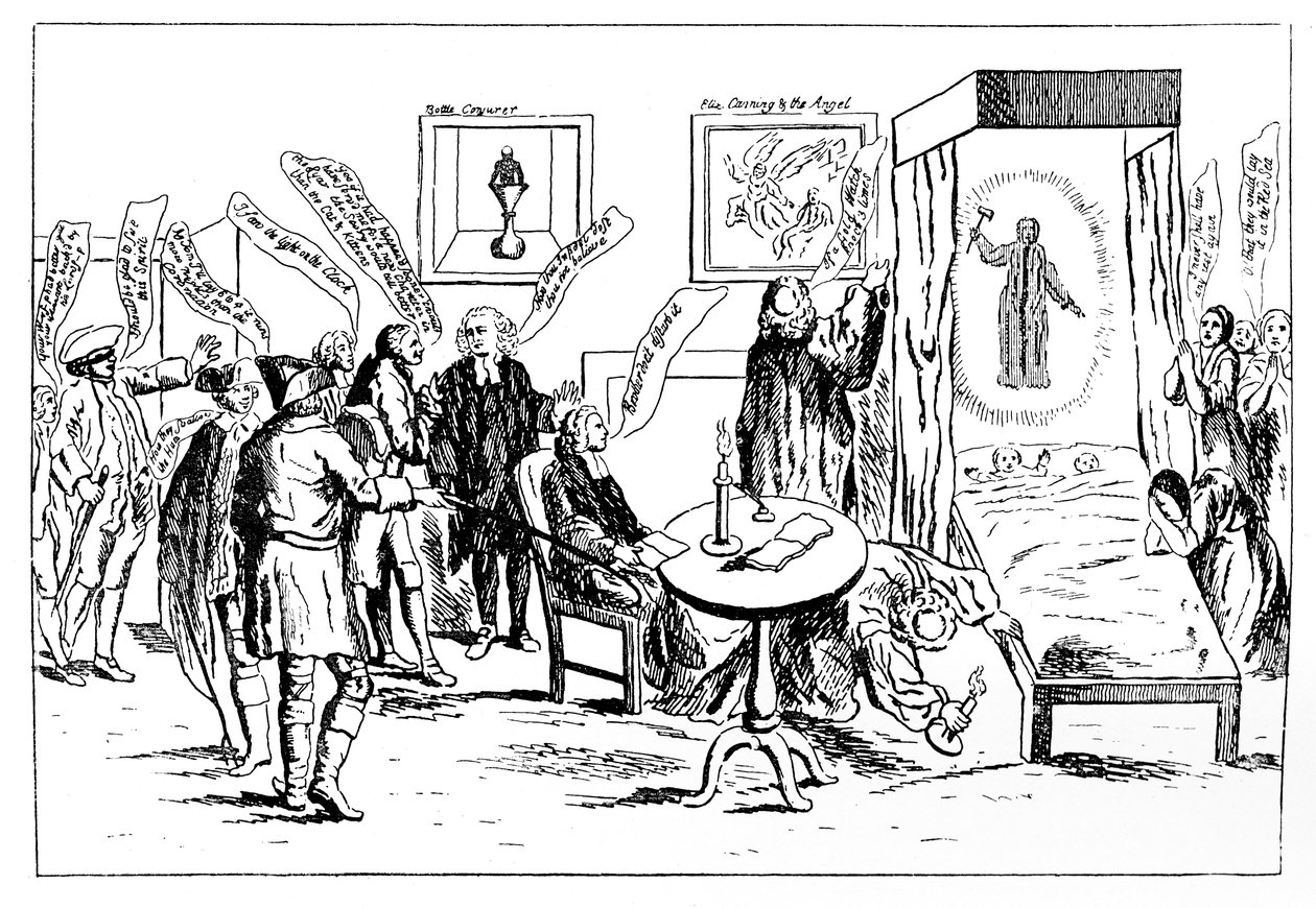 Engelsk godtroenhet, eller The Invisible Ghost, 1762 av Unbekannt