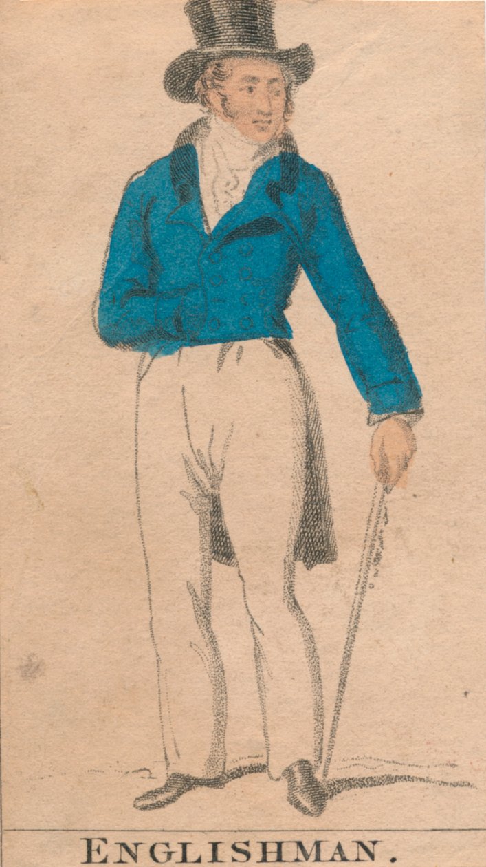 Engelskmann, tidlig på 1800-tallet. av Unbekannt