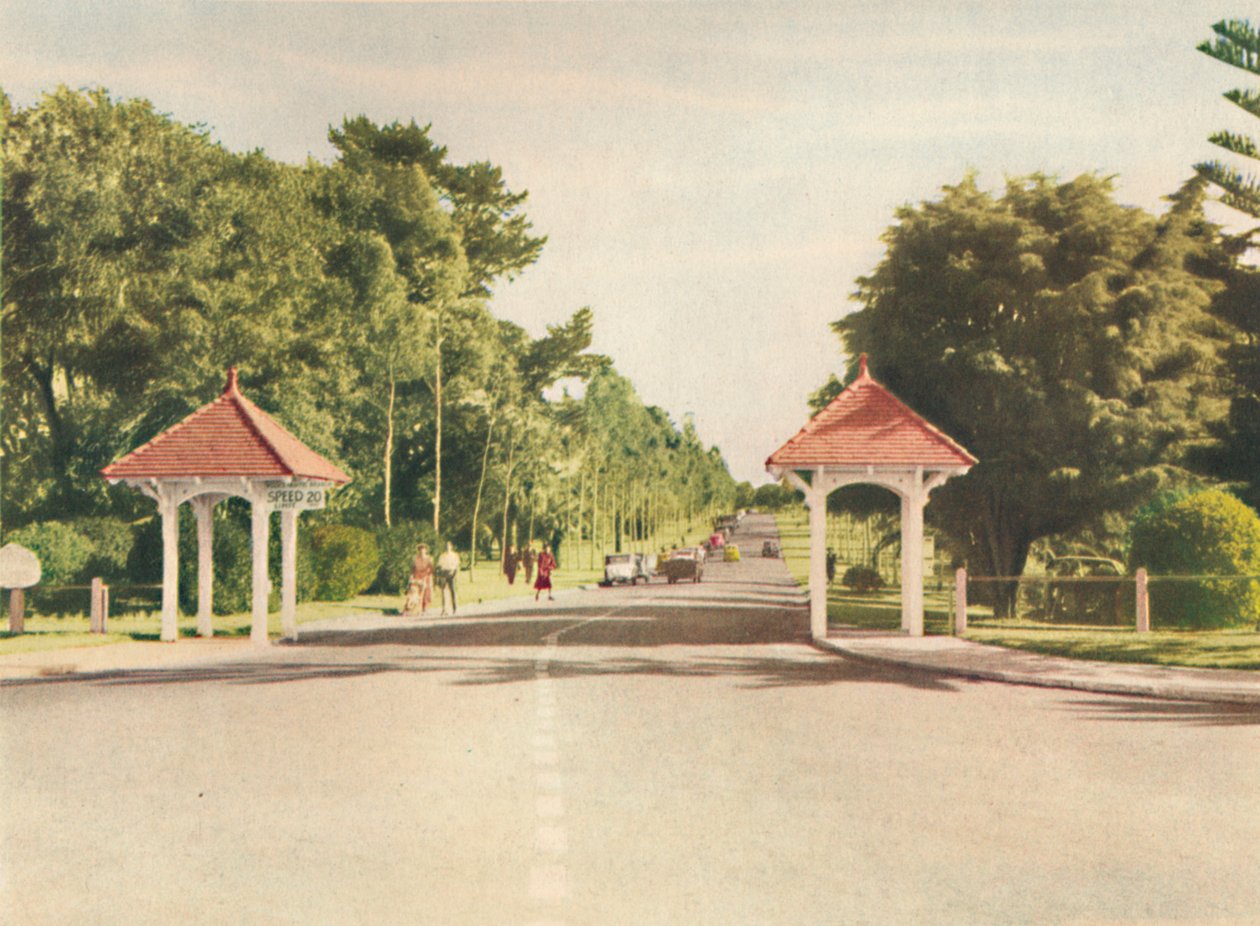 Inngang til Kings Park, c1947. av Unbekannt