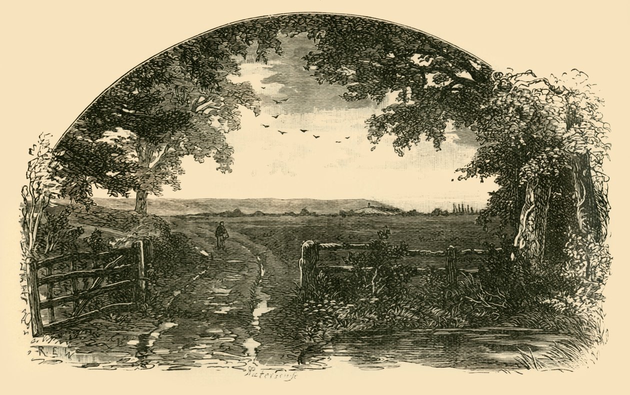 Inngang til Sedgemoor fra Chedzoy, 1898. av Unbekannt