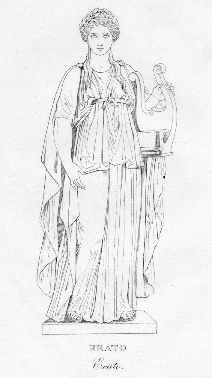 Erato, c1850 av Unbekannt
