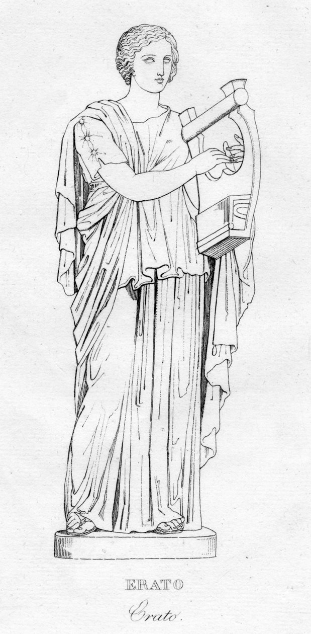 Erato, c1850 av Unbekannt