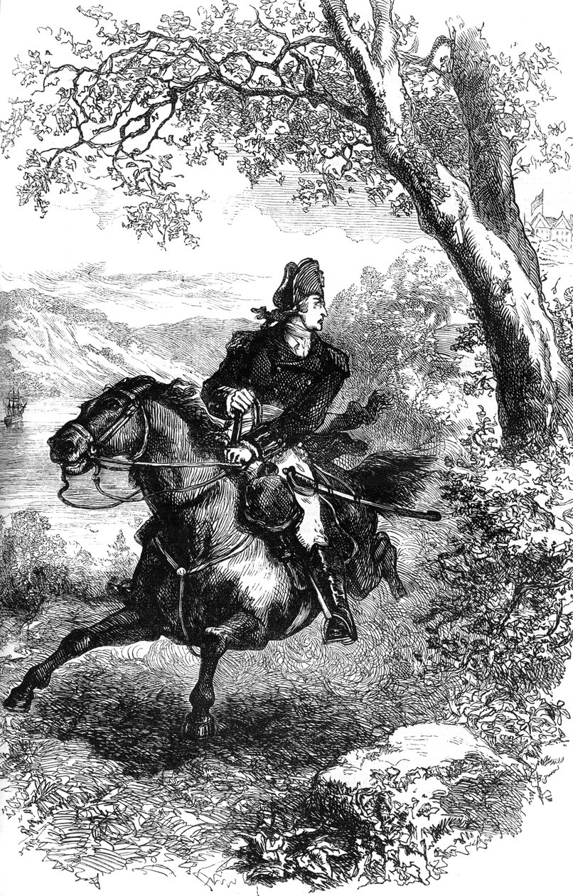 Escape of Benedict Arnold, 1780 c1880 av Unbekannt