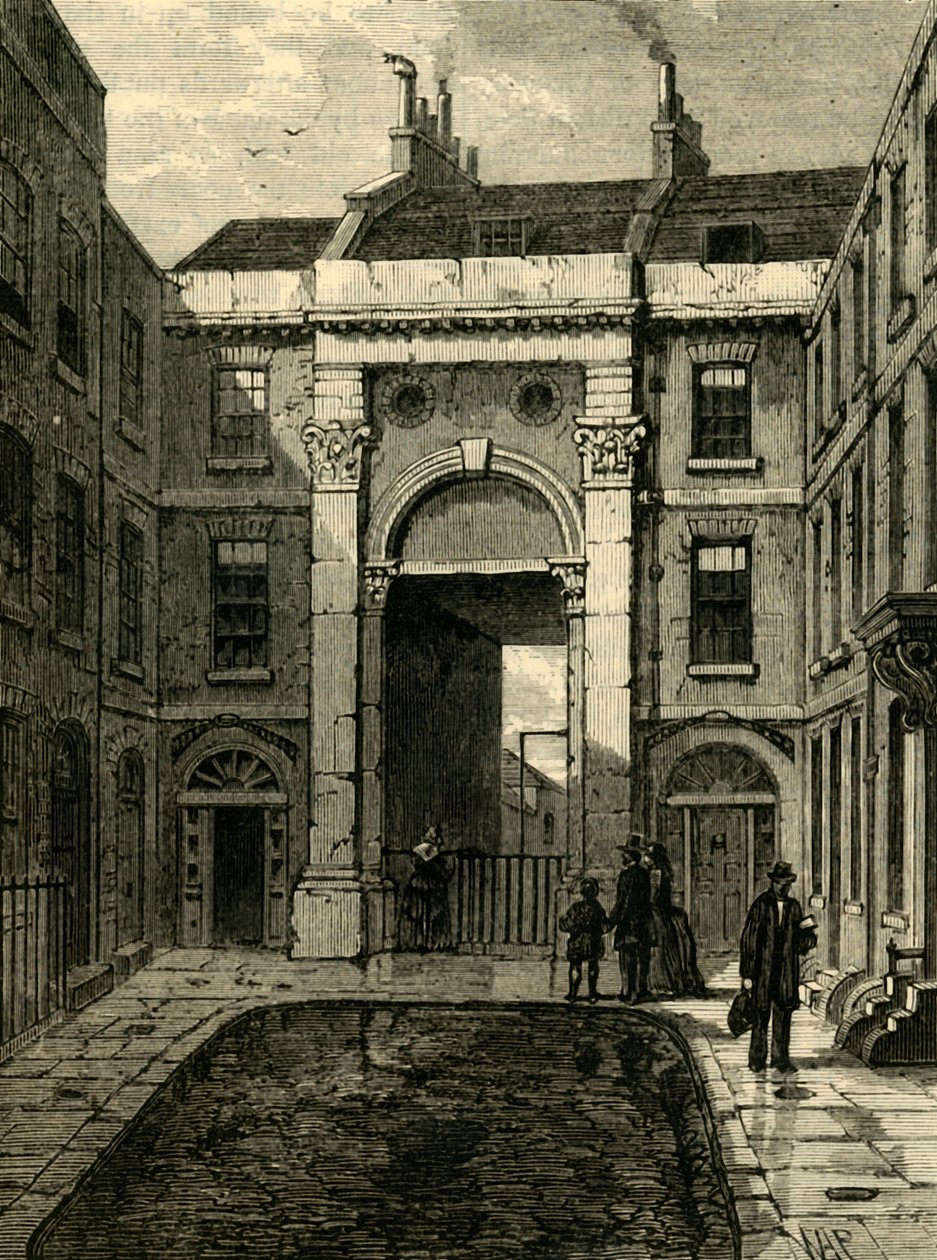 Essex Water Gate, Essex Street, Strand, 1881. av Unbekannt