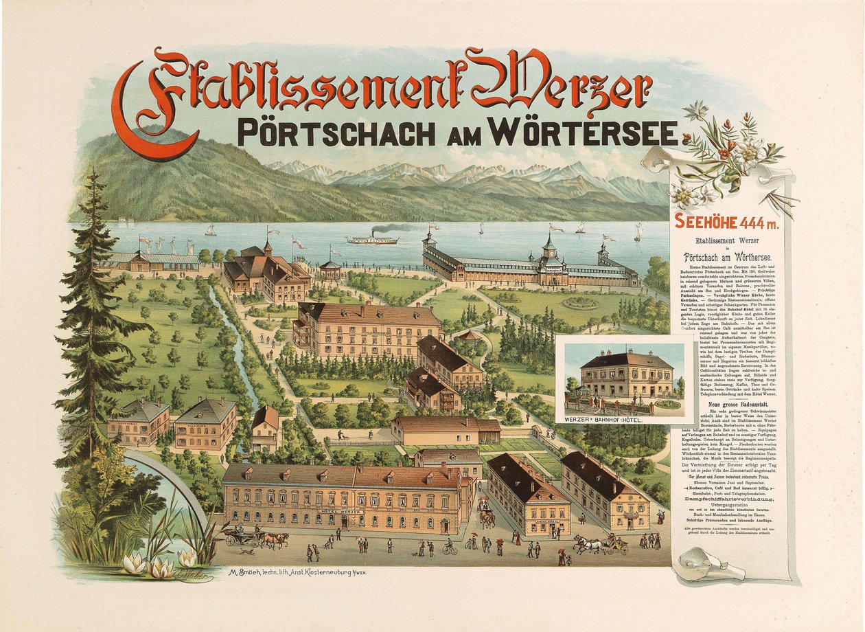 Etablissement Werzer - Pörtschach am Wörthersee, ca. 1890 av Unbekannt