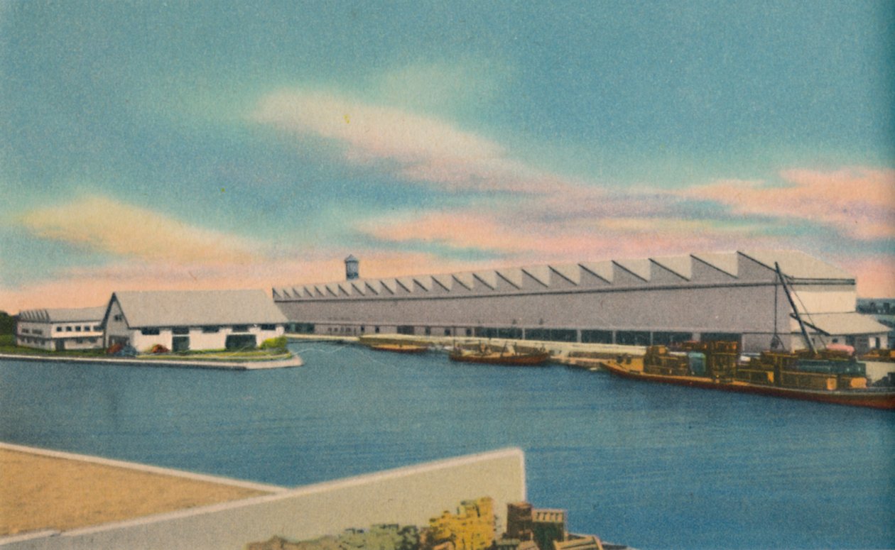 Eternit asbest-sement takmaterialfabrikk, Barranquilla, c1940-tallet av Unbekannt