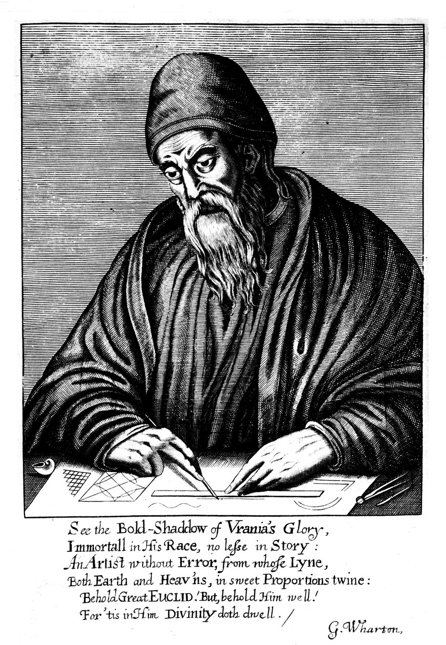 Euclid, gammel gresk matematiker, 1661 av Unbekannt
