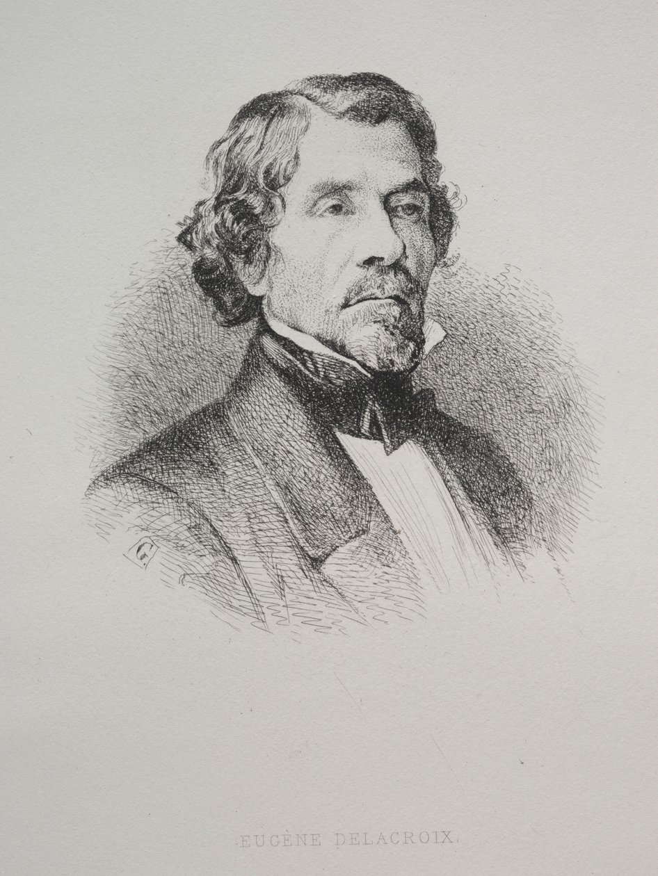 Eugene Delacroix, 1800-tallet. av Unbekannt