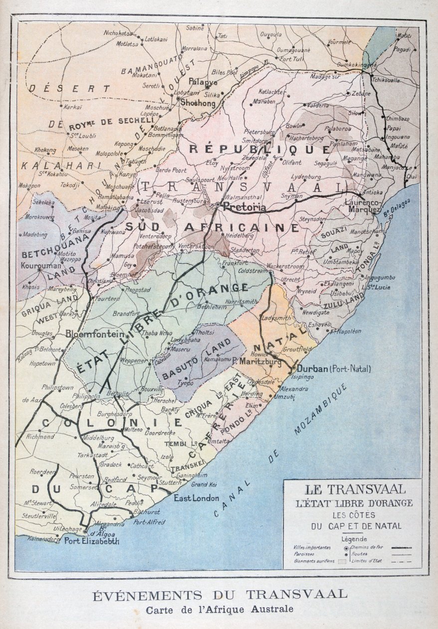 Hendelser i Transvaal, Afrika, 1899 av Unbekannt