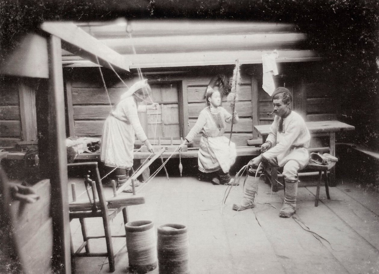 Mari-folkets hverdag, Russland, c1880-c1890s av Unbekannt