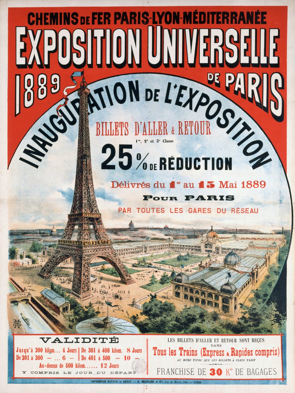 Verdensutstillingen fra 1889, 1889. av Unbekannt